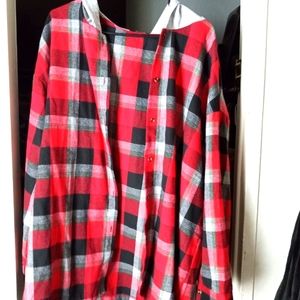 Women's hoodie flannel